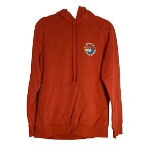 Burton Men's Hoodie Size Small orange long sleeve logo front pocket